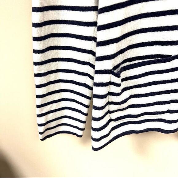 - Banana Republic navy/white striped  jacket  L - Picture 5 of 8